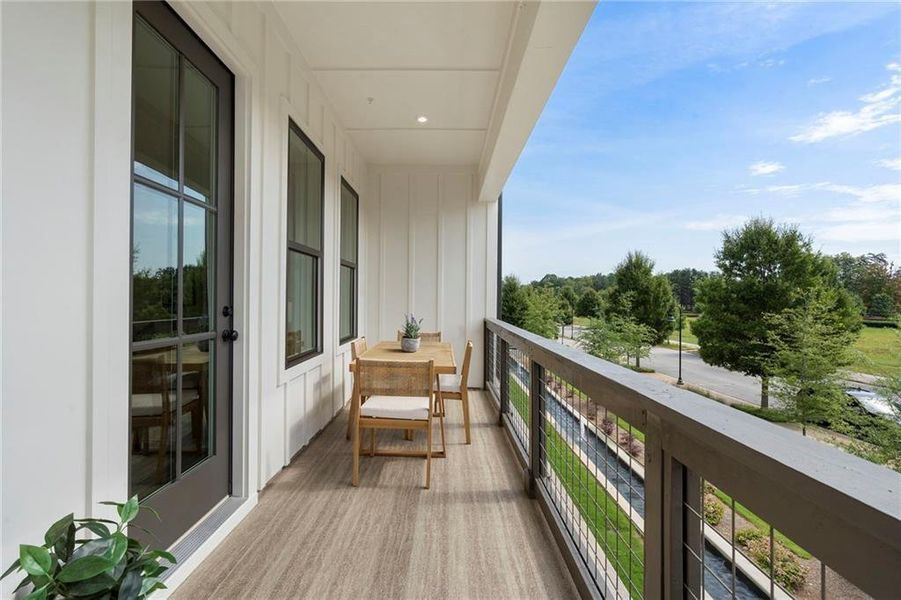 Exterior details and patio area of a home in , Alpharetta (Image 22).