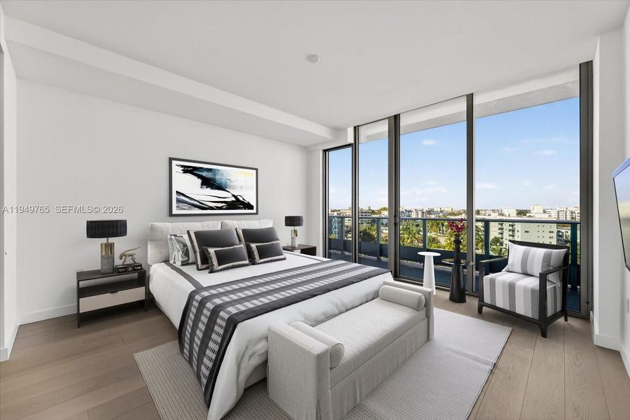 Furnished interior view inside a new home in , Bay Harbor Islands (Image 6).