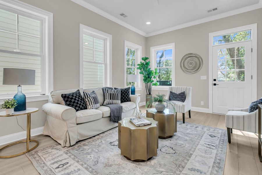 Furnished interior view inside a new home in , Charleston (Image 27).