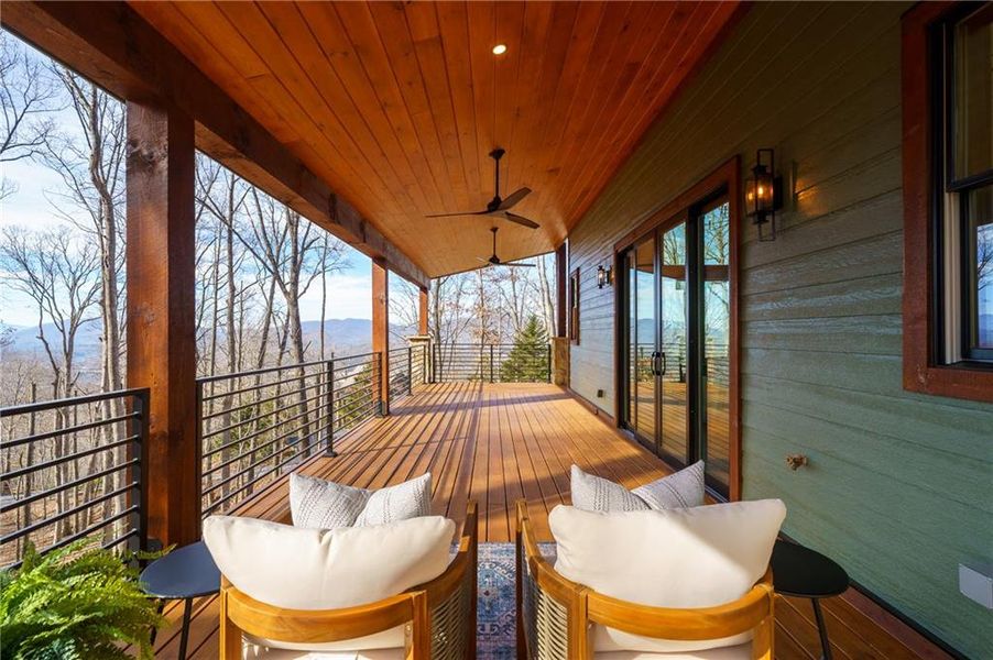 Exterior details and patio area of a home in , Young Harris (Image 32).