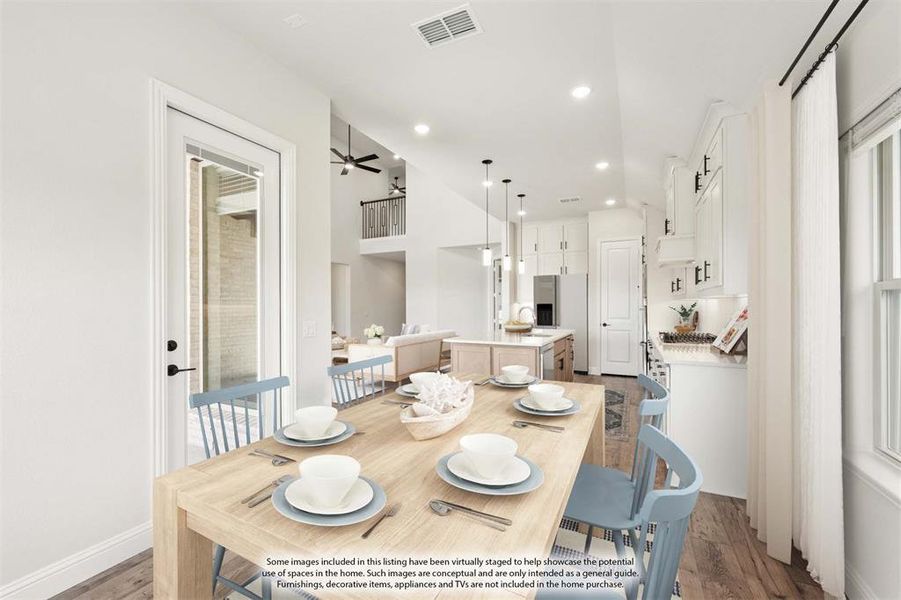 Furnished interior view inside a new home in Mockingbird Heights, Midlothian (Image 7).