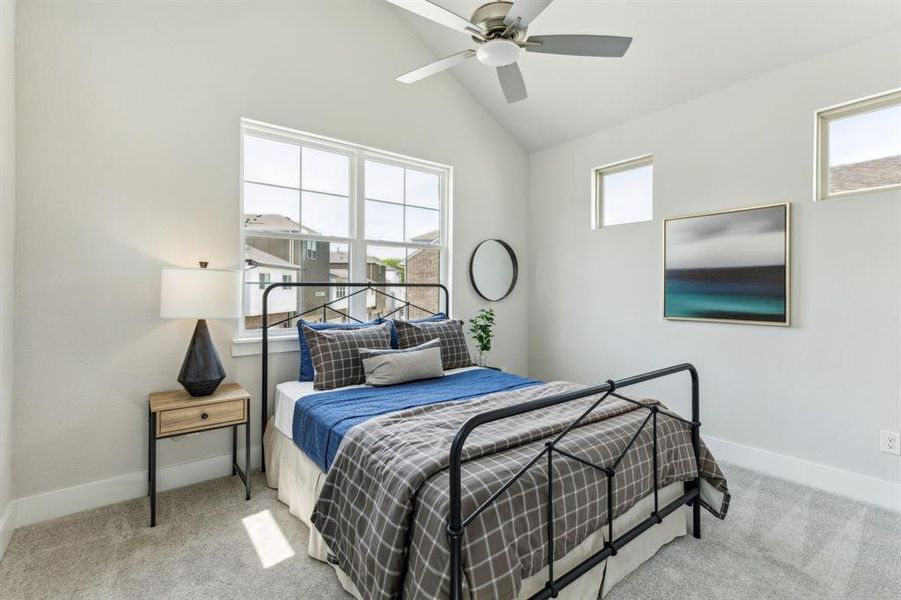 Furnished interior view inside a new home in Merion at Midtown Park, Dallas (Image 8). Furnished interior view inside a new home in Merion at Midtown Park, Dallas (Image 8).