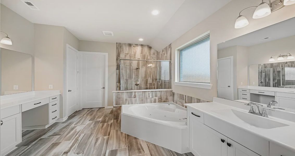 Representative furnished interior of a home built from the Oliver by Chesmar Homes in The Highlands, Porter (Image 6).