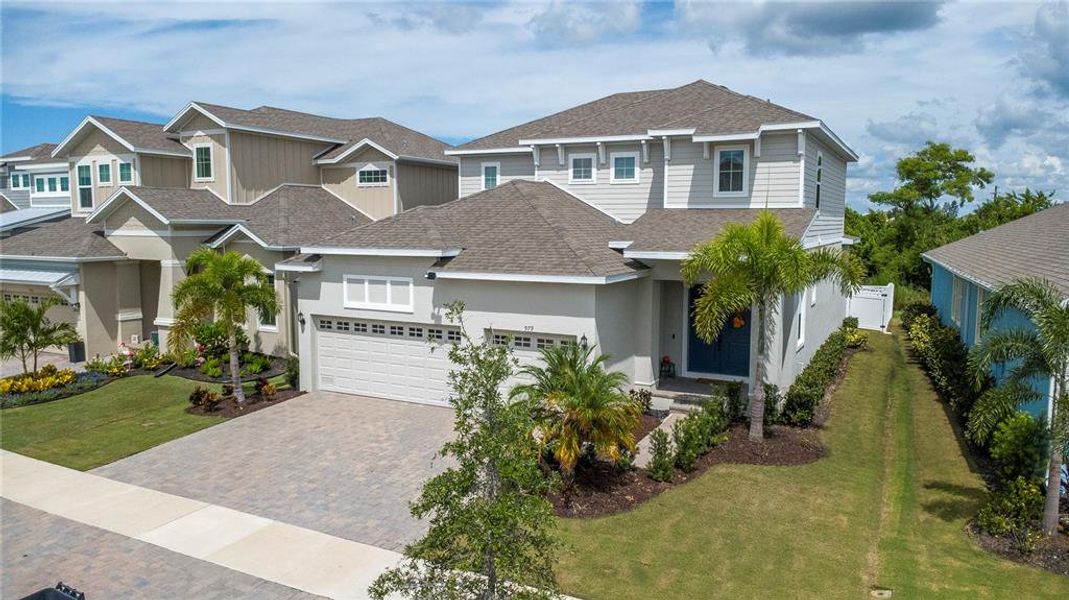 Front exterior of a new home in , Apollo Beach, FL, highlighting curb appeal (Image 23). Front exterior of a new home in , Apollo Beach, FL, highlighting curb appeal (Image 23).