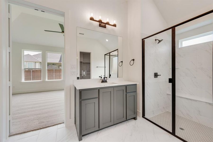 Furnished interior view inside a new home in Estates at Rockhill, Frisco (Image 15). Furnished interior view inside a new home in Estates at Rockhill, Frisco (Image 15).