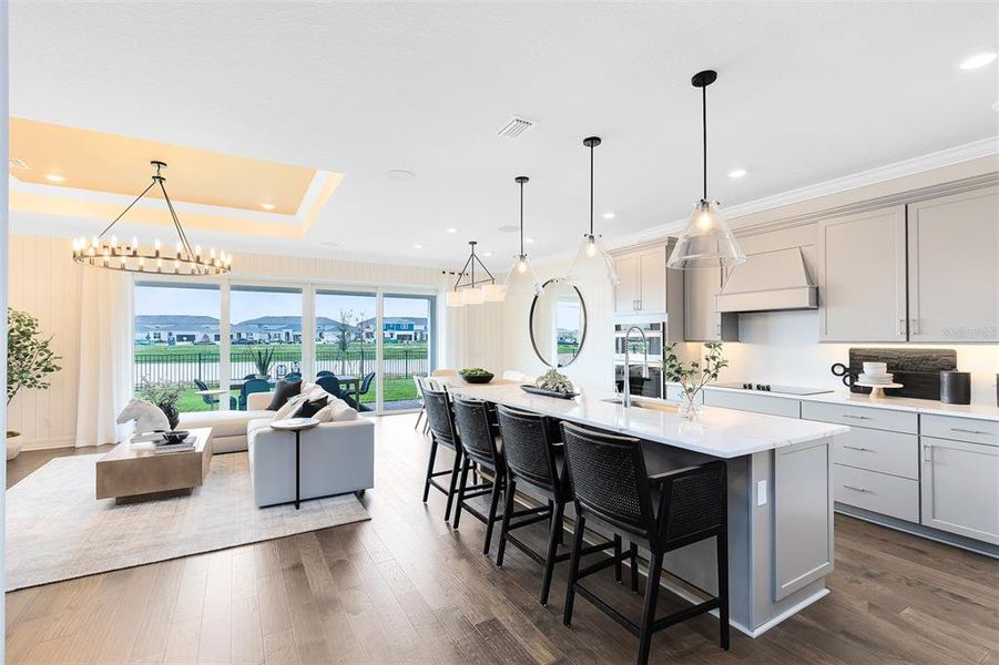 Furnished interior view inside a new home in The Landings at Live Oak Lake, St. Cloud (Image 19).