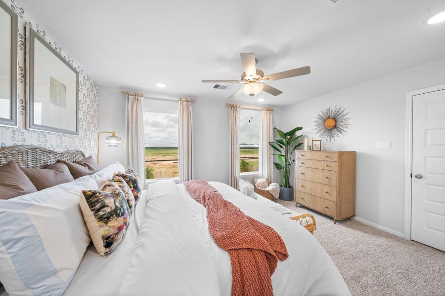 Furnished interior view inside a new home in Hill and Dale Ranch, Splendora (Image 21). Furnished interior view inside a new home in Hill and Dale Ranch, Splendora (Image 21).