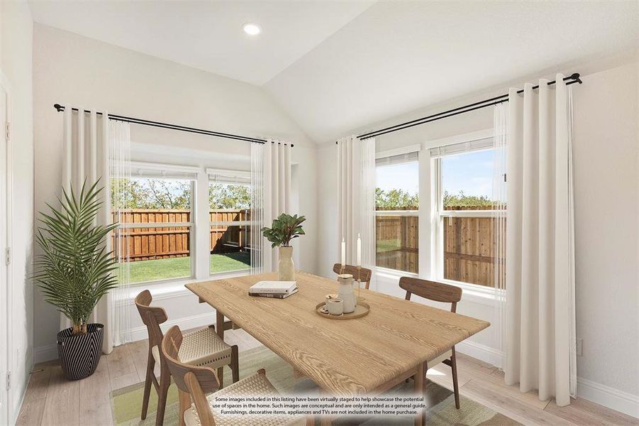 Furnished interior view inside a new home in Waterscape Classic 60s, Royse City (Image 15).
