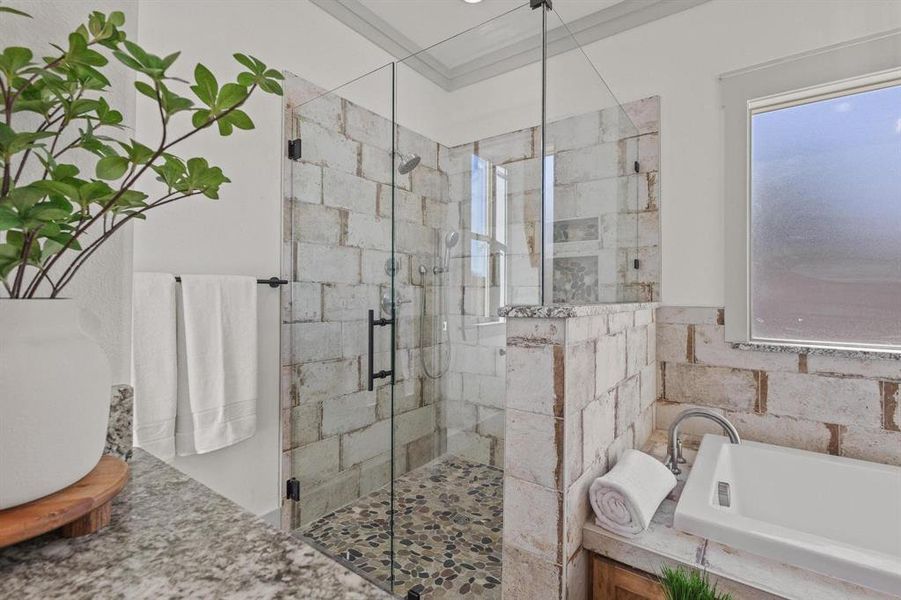 Furnished interior view inside a new home in , Howe (Image 28).