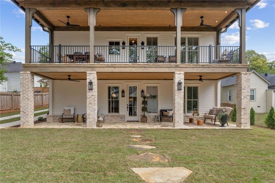Exterior details and patio area of a home in , Marietta (Image 24).