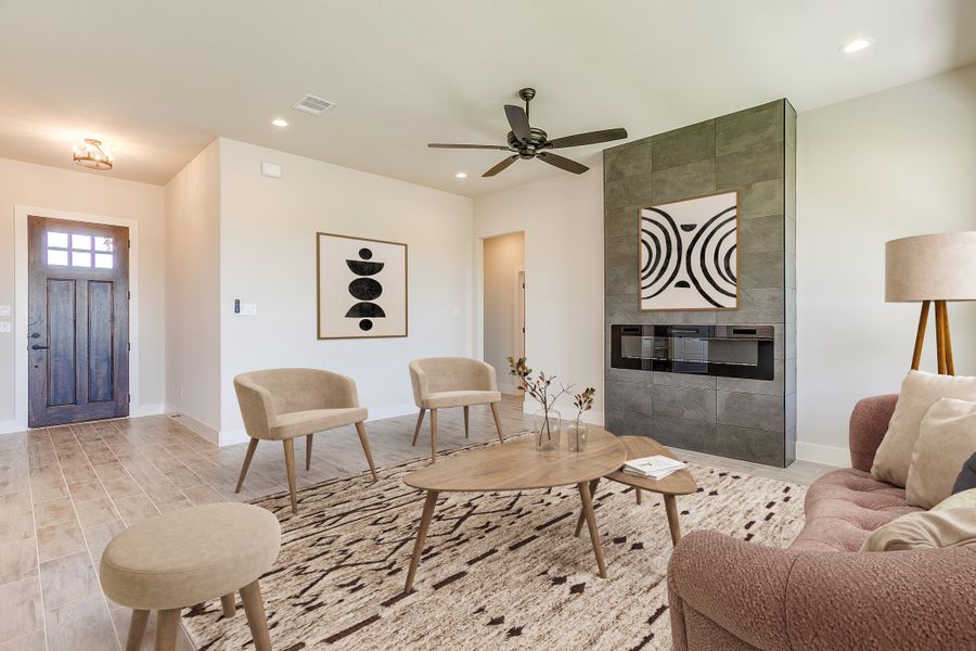 Representative furnished interior of a home built from the The Lily by Kenmark Homes in Rocky Top Ranch, Reno (Image 5). Representative furnished interior of a home built from the The Lily by Kenmark Homes in Rocky Top Ranch, Reno (Image 5).