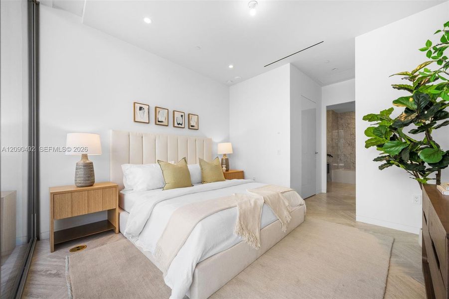 Furnished interior view inside a new home in , Miami (Image 15). Furnished interior view inside a new home in , Miami (Image 15).