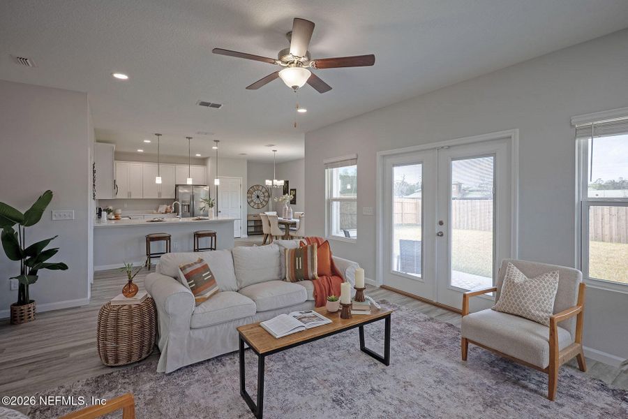 Furnished interior view inside a new home in , Jacksonville (Image 25).