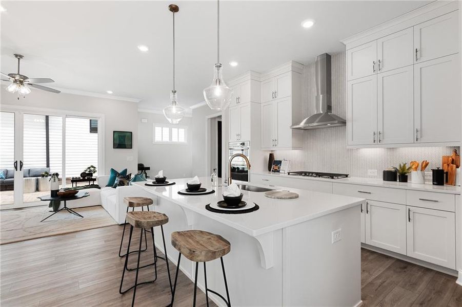 Furnished interior view inside a new home in Promenade at Sawnee Village, Cumming (Image 14).