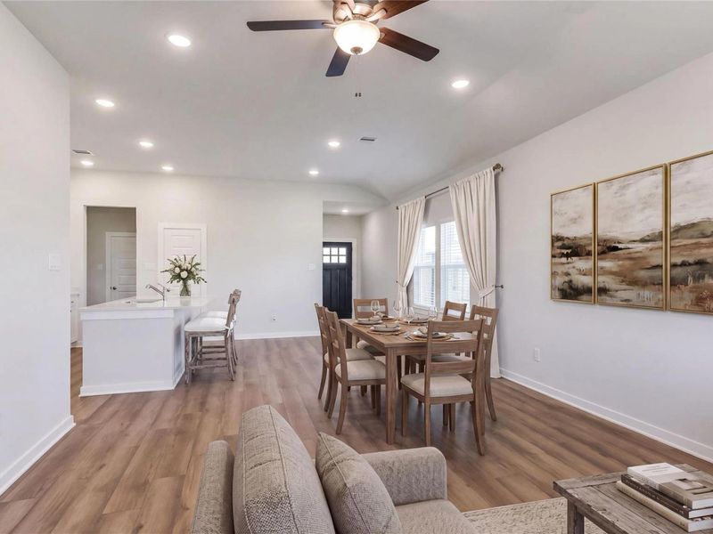 Furnished interior view inside a new home in River Ranch Meadows, Dayton (Image 6).