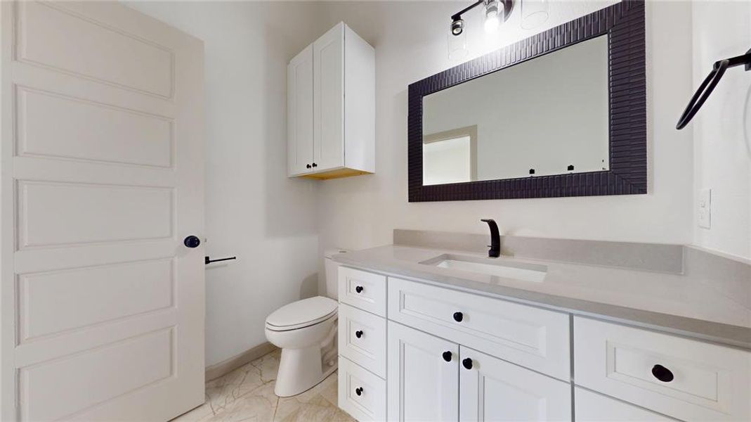 Furnished interior view inside a new home in , Point (Image 13).