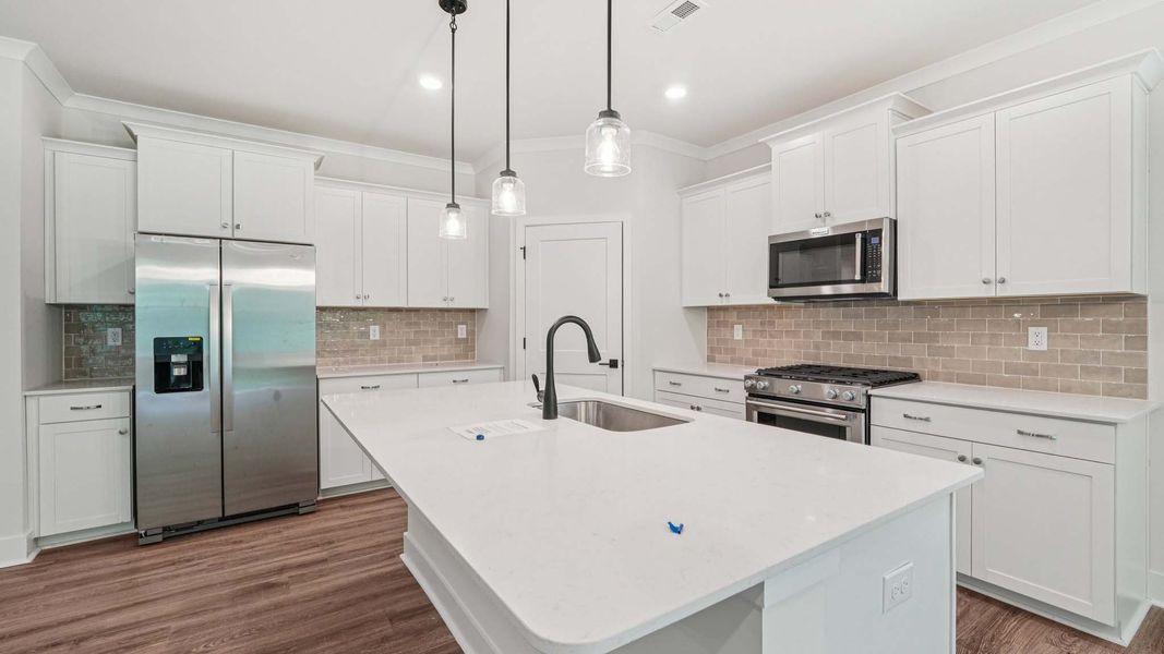 Representative furnished interior of a home built from the Cypress by D.R. Horton in Westport, York (Image 8).