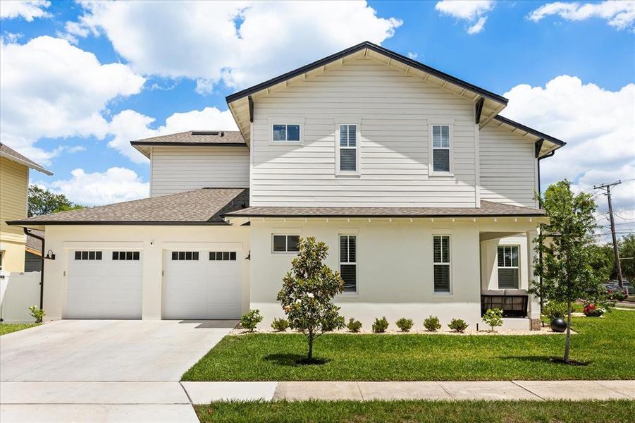 Front exterior of a new home in , Winter Park, FL, highlighting curb appeal (Image 28).