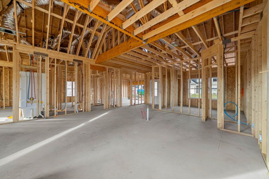 In-progress construction of a new home in Cherry Fields, Clarksville, TN (Image 8).