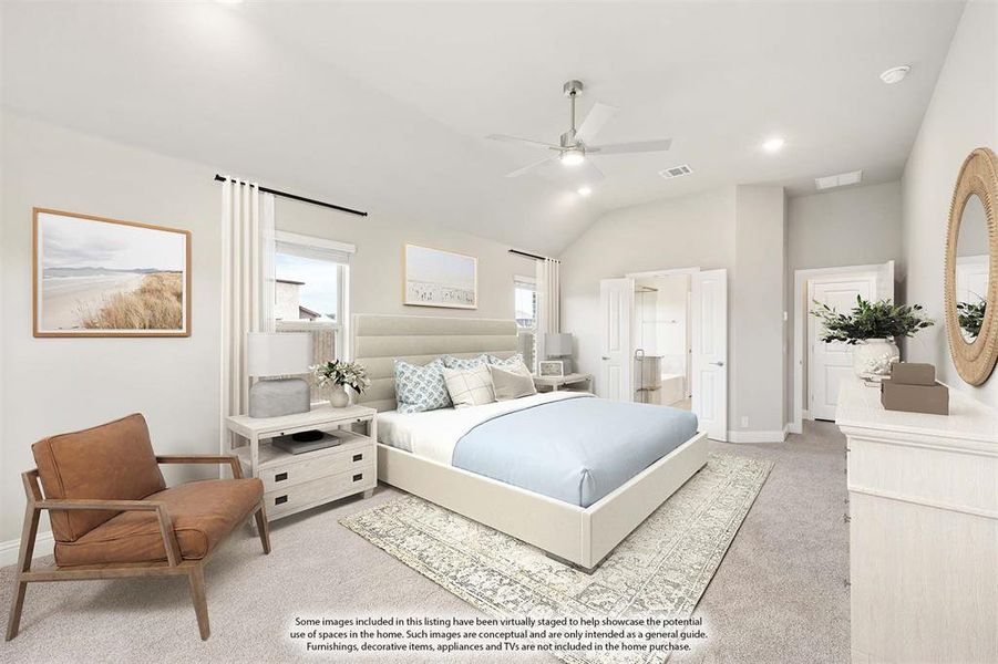 Furnished interior view inside a new home in The Oaks, Red Oak (Image 18). Furnished interior view inside a new home in The Oaks, Red Oak (Image 18).