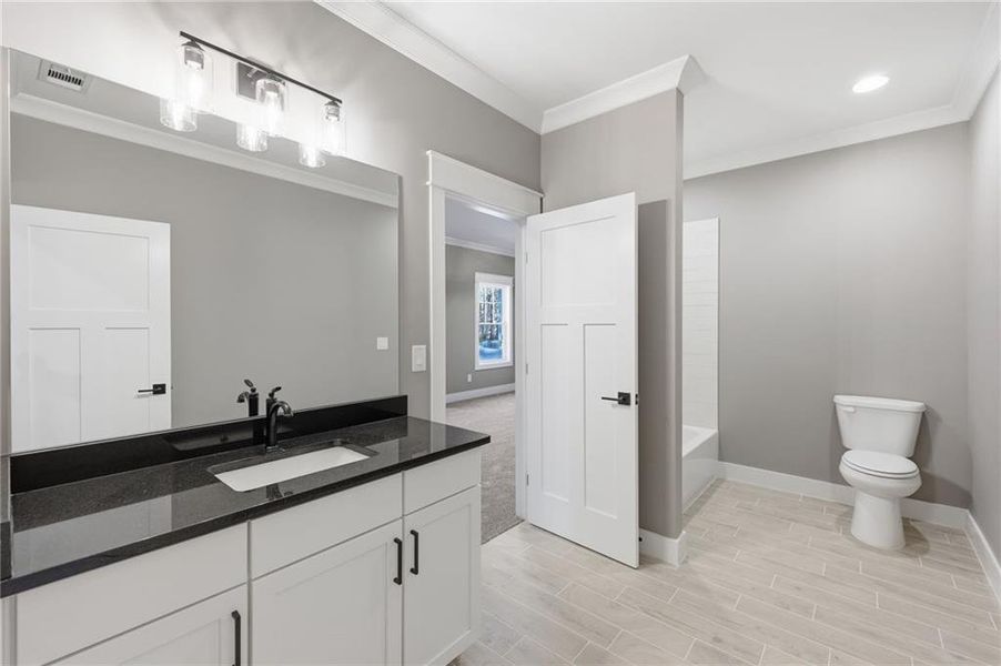 Furnished interior view inside a new home in , Buford (Image 11).