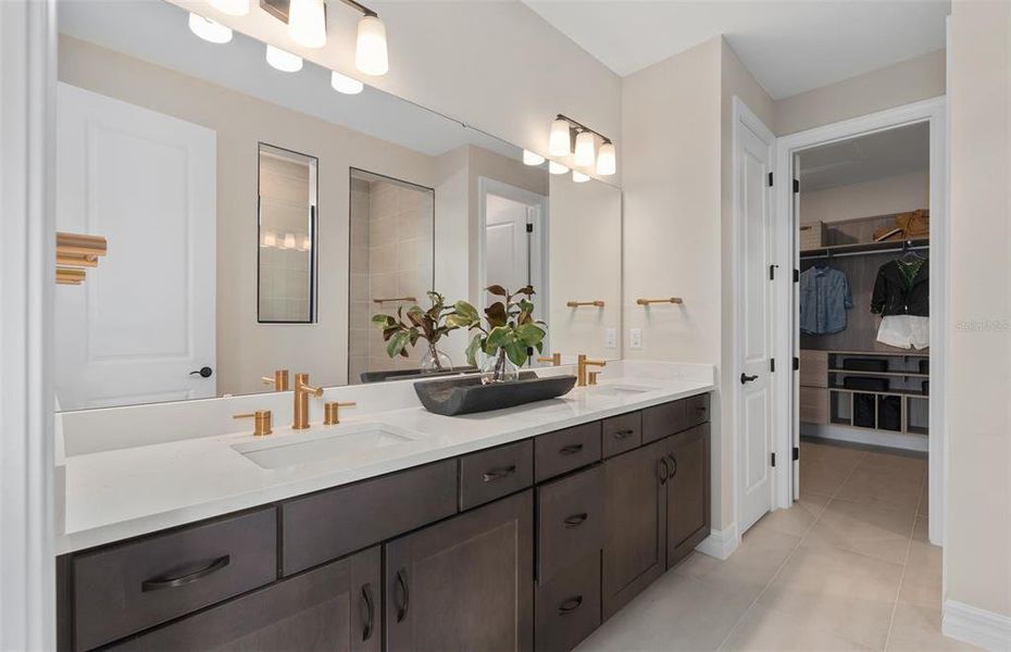 Furnished interior view inside a new home in Parkside Trails, Clermont (Image 26). Furnished interior view inside a new home in Parkside Trails, Clermont (Image 26).