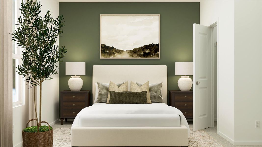 Furnished interior view inside a new home in Meadowlark Preserve, Pflugerville (Image 5).