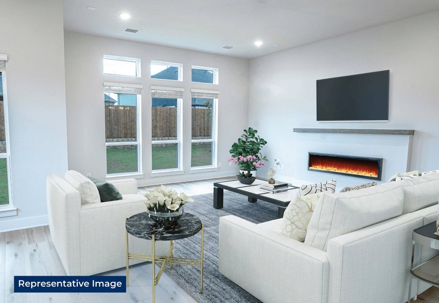 Representative furnished interior of a home built from the Woodford 2F-WP by First Texas Homes in Marine Creek Ranch, Fort Worth (Image 12). Representative furnished interior of a home built from the Woodford 2F-WP by First Texas Homes in Marine Creek Ranch, Fort Worth (Image 12).