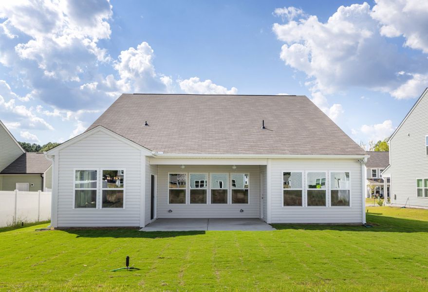 Front exterior of a new home in Benson Village, Benson, NC, highlighting curb appeal (Image 21). Front exterior of a new home in Benson Village, Benson, NC, highlighting curb appeal (Image 21).
