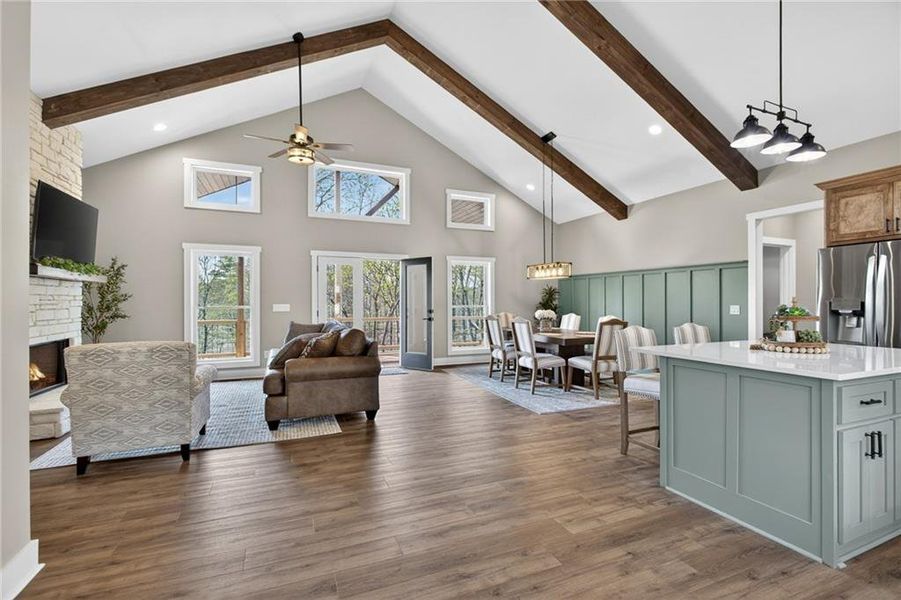 Furnished interior view inside a new home in , Morganton (Image 14). Furnished interior view inside a new home in , Morganton (Image 14).