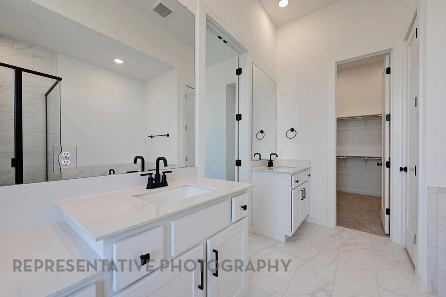 Furnished interior view inside a new home in Meridiana, Manvel (Image 6).