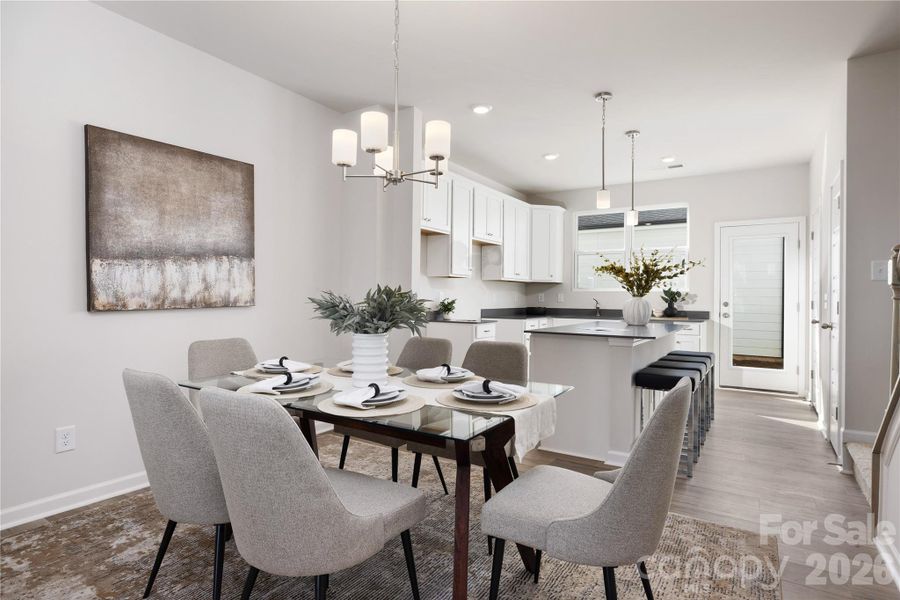 Furnished interior view inside a new home in Edgewood Preserve, Huntersville (Image 15).