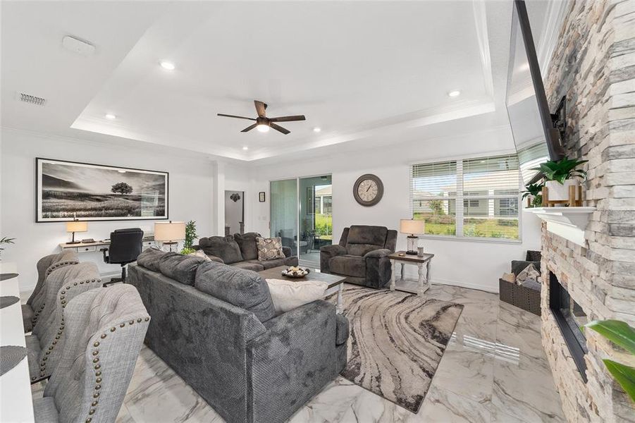 Furnished interior view inside a new home in , Ocala (Image 24).