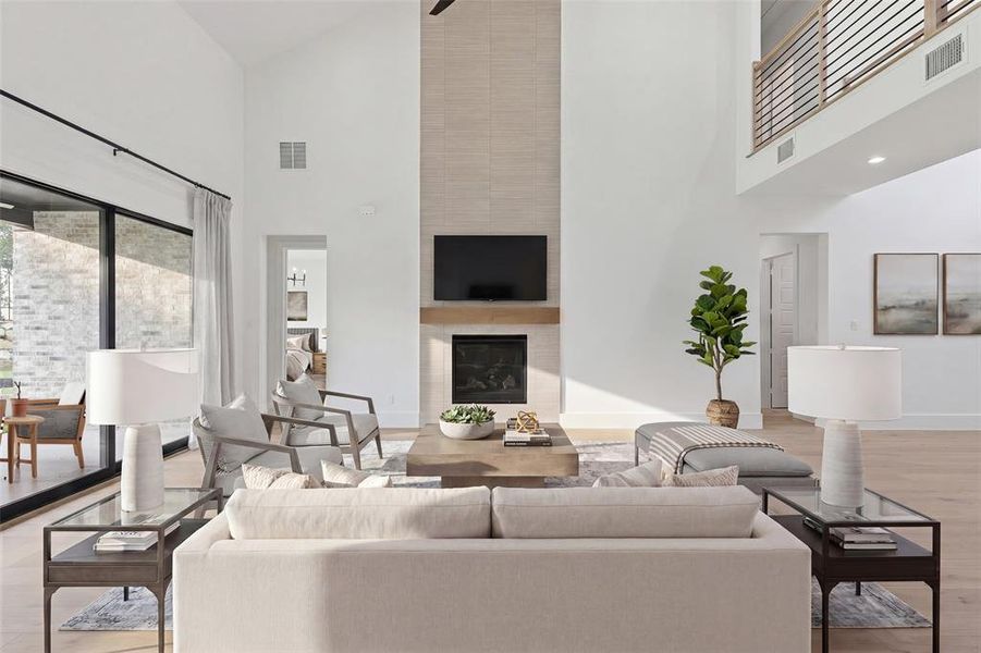 Furnished interior view inside a new home in The Grove, North Richland Hills (Image 5).