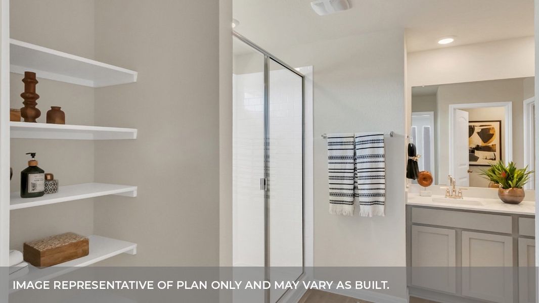 Furnished interior view inside a new home in Carillon, Manor (Image 26).