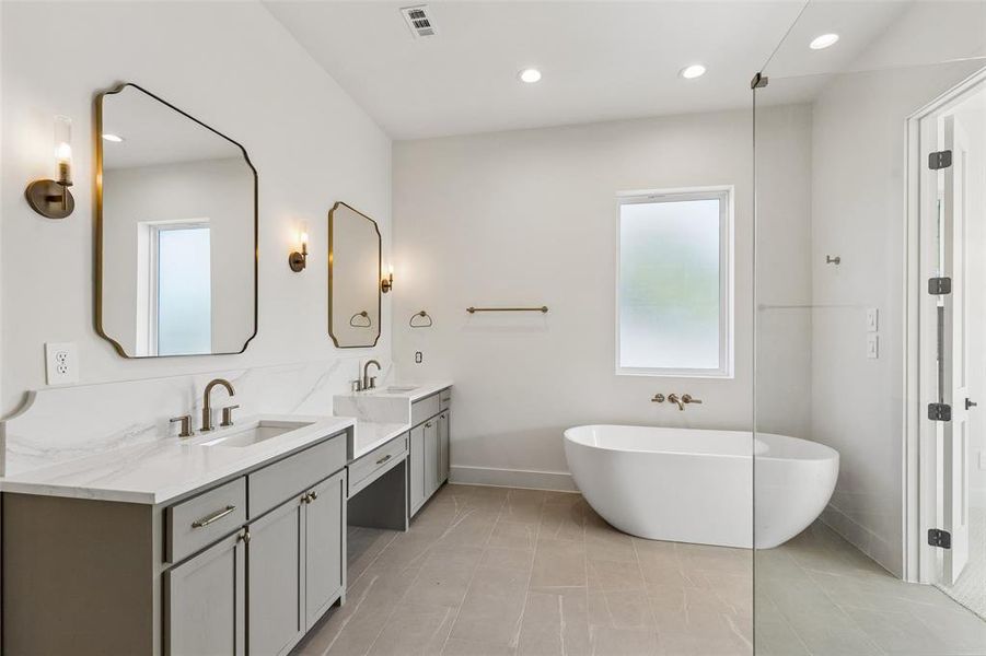 Furnished interior view inside a new home in , Dallas (Image 12). Furnished interior view inside a new home in , Dallas (Image 12).