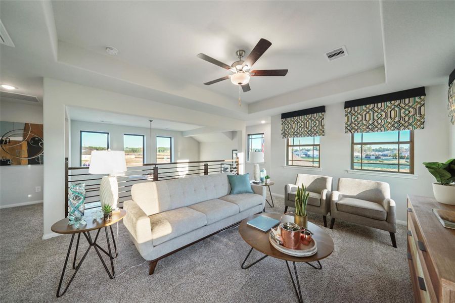 Furnished interior view inside a new home in Granger Pines, Conroe (Image 16).
