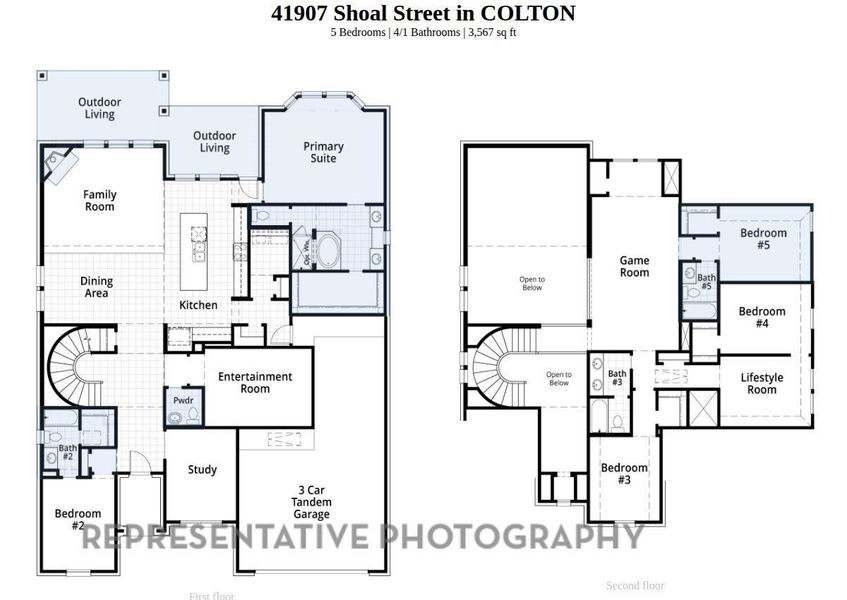 2D floor plan layout of this home in COLTON: 60ft. lots, Todd Mission, TX (Image 2). 2D floor plan layout of this home in COLTON: 60ft. lots, Todd Mission, TX (Image 2).