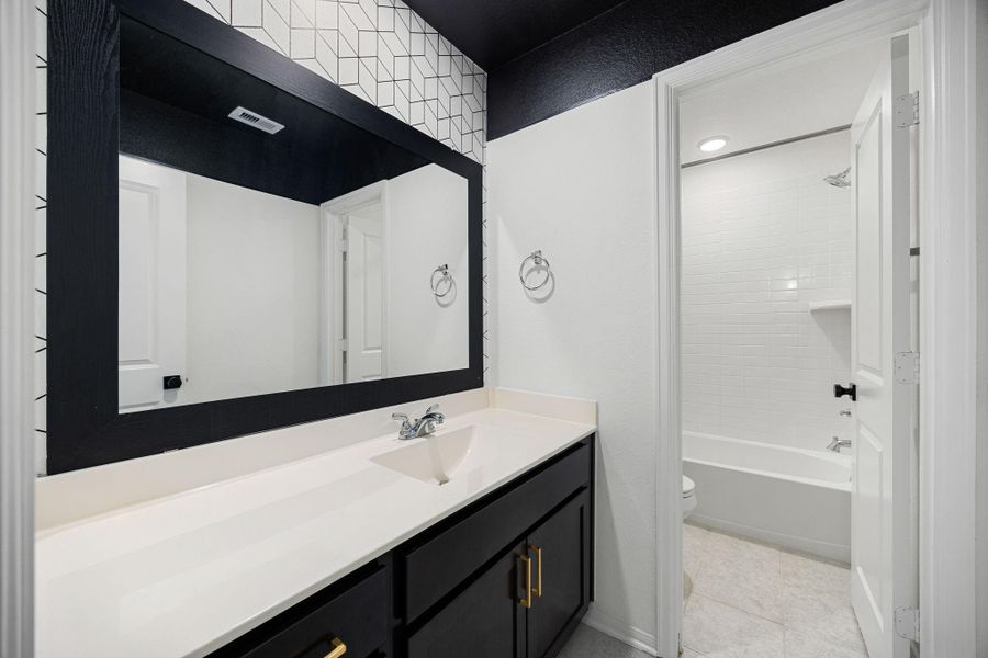 Furnished interior view inside a new home in , Cypress (Image 16).