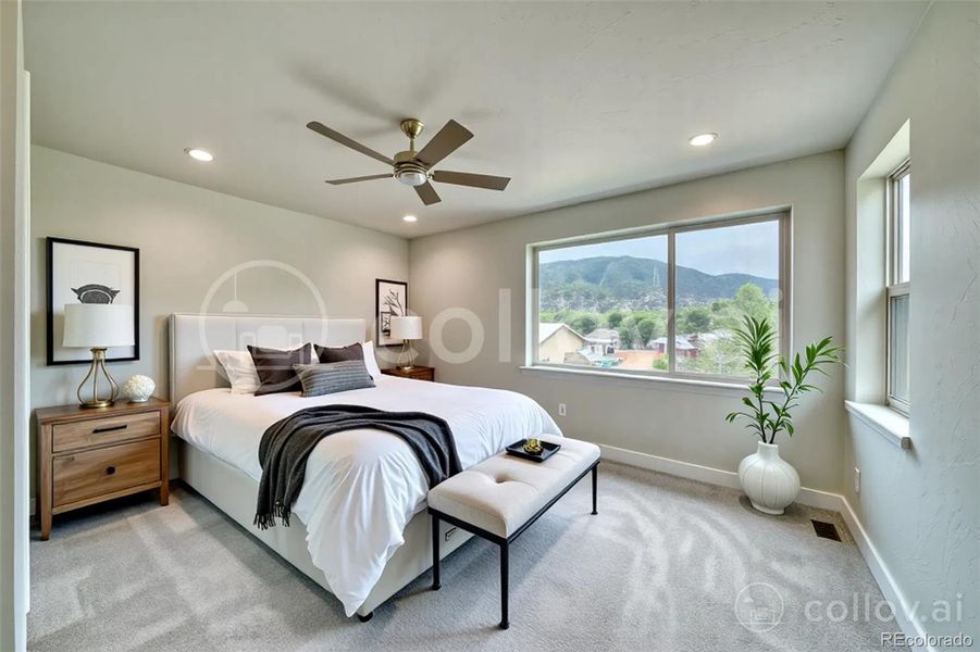 Primary Bedroom AI STAGED