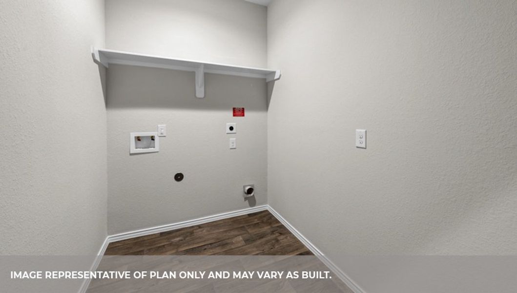 Representative unfurnished interior of a home built from the Midland by D.R. Horton in Harrington Trails at The Canopies, New Caney (Image 25).