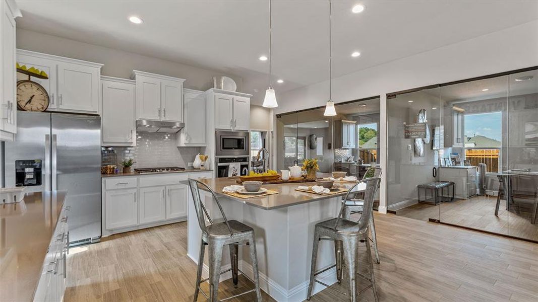 Furnished interior view inside a new home in Eagle Creek, Denton (Image 8).