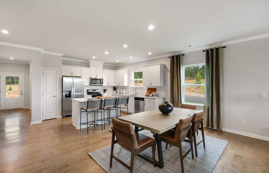 Representative furnished interior of a home built from the Rosemont by Pulte Homes in Bennett Park, Grayson (Image 57).