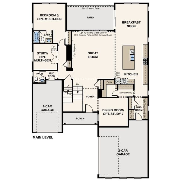 2D floor plan layout for the Harvard by Century Communities in Overland Ranch, Aurora, CO (Image 2). 2D floor plan layout for the Harvard by Century Communities in Overland Ranch, Aurora, CO (Image 2).