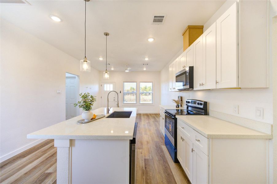 Furnished interior view inside a new home in , Cleveland (Image 15).