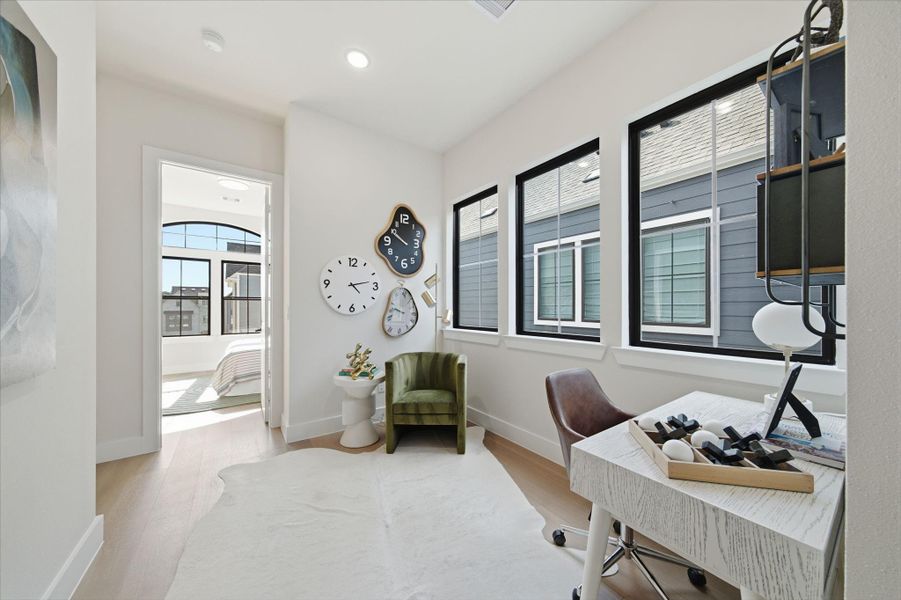 Furnished interior view inside a new home in Spring Valley Creek, Houston (Image 31).
