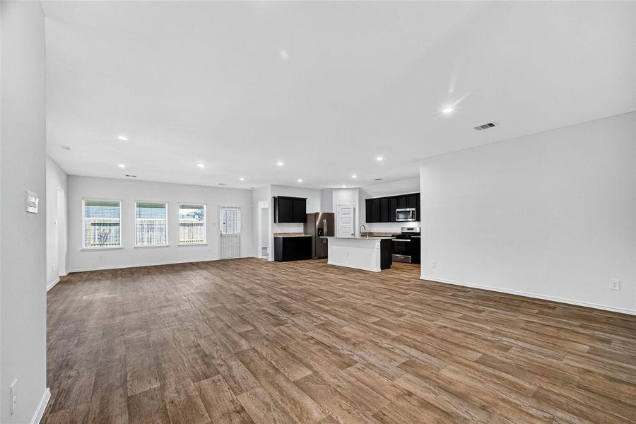 LARGE LIVING AND DINING SPACE