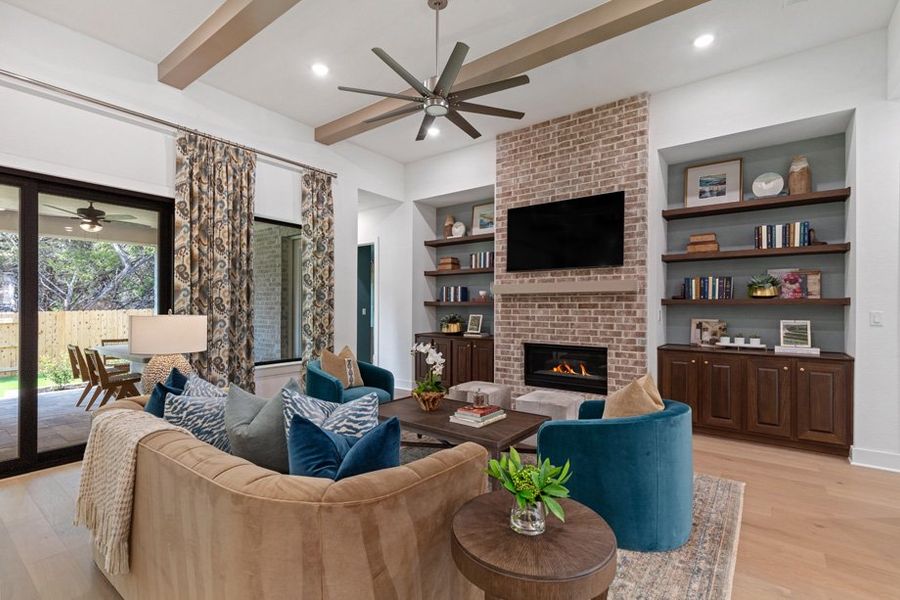 Representative Family Room - some options shown