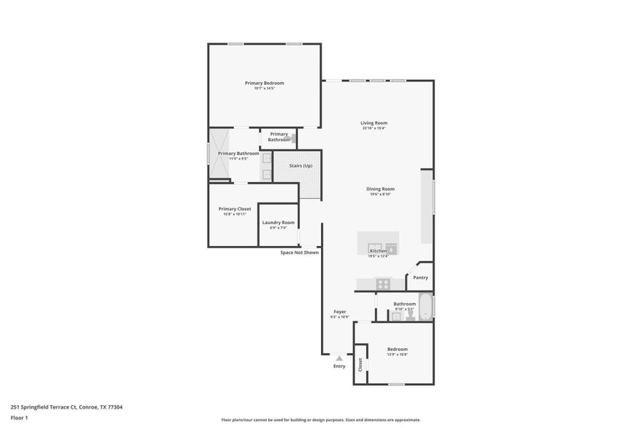 2D floor plan layout of this home in Hills of Westlake, Conroe, TX (Image 6). 2D floor plan layout of this home in Hills of Westlake, Conroe, TX (Image 6).