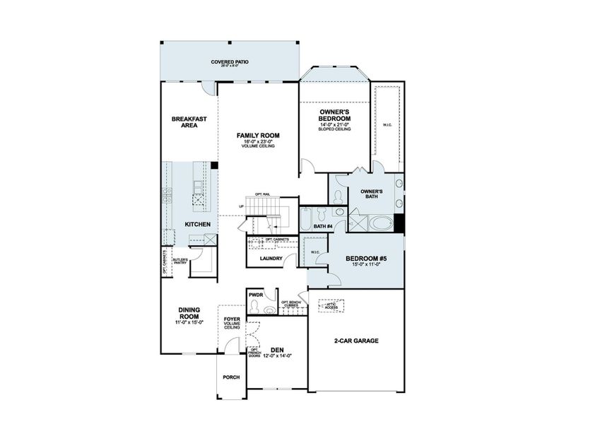 2D floor plan layout of this home in Barksdale, Leander, TX (Image 4).
